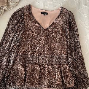 Cheetah print blouse!!!!!